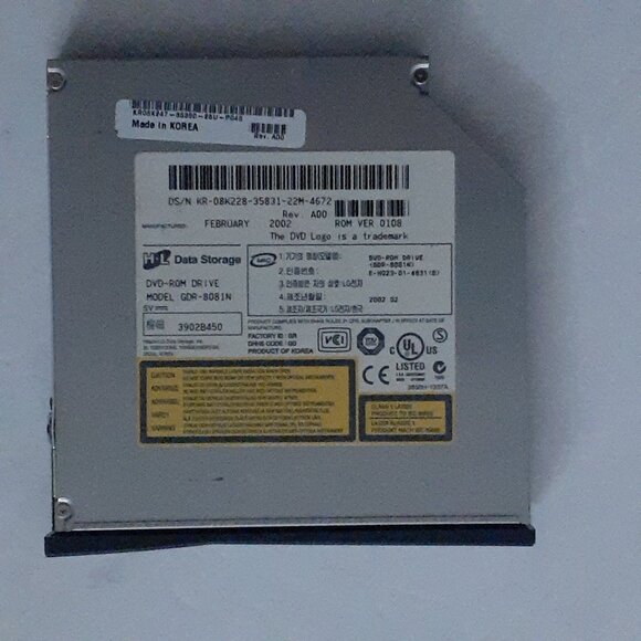 Hitachi LG Data Storage DVD ROM Drive GDR 8081N, never used - Picture 2 of 3
